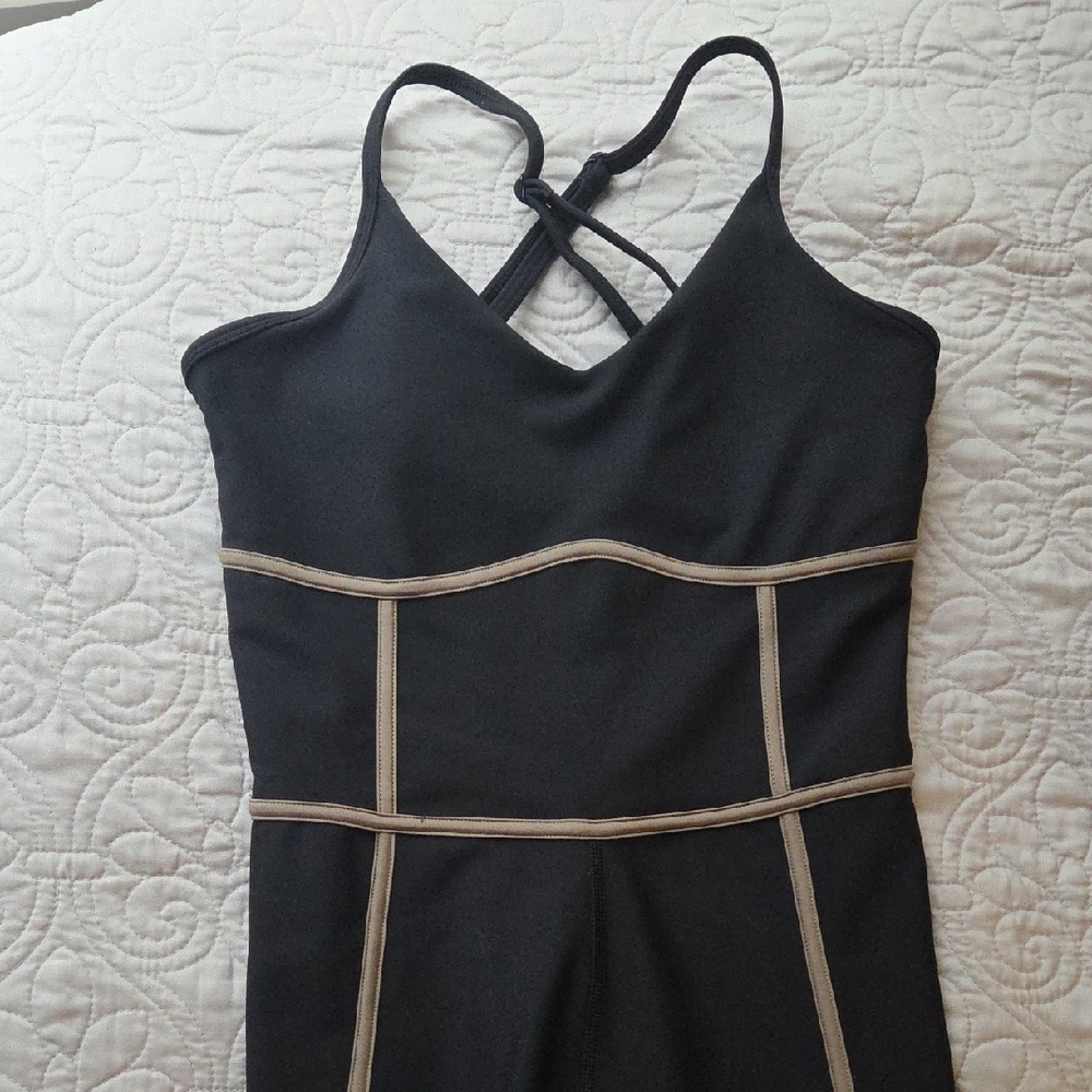 Abercrombie & Fitch YPB Sculptlux Corset Bodysuit Jumpsuit Onesie - Picture 2 of 8